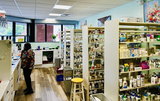 shelves stocked with popular health products in Hagerstown