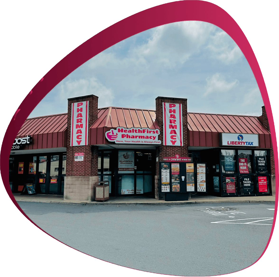Pharmacist assisting a patient